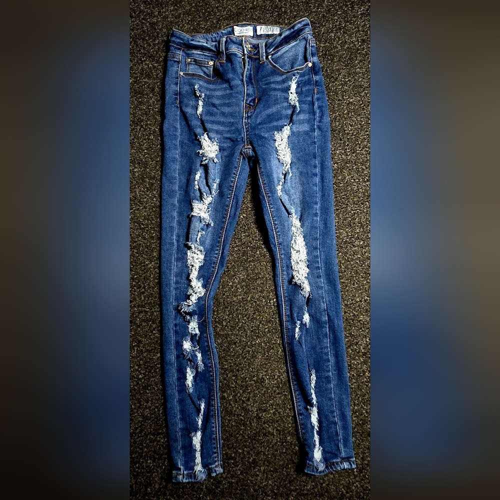 Indigo Rein Distressed Skinny Jeans